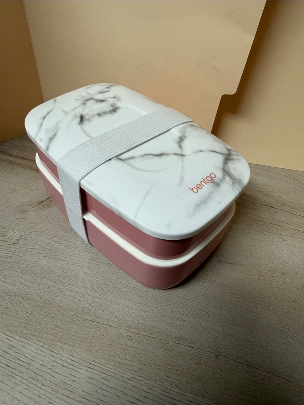 Bentgo Marble Pink Stackable Lunch Box